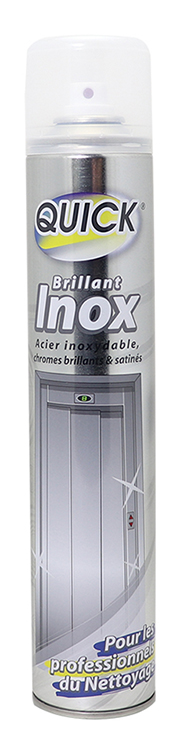 AEROSOL BRILLANT QUICK INOX- 500ML UNITE