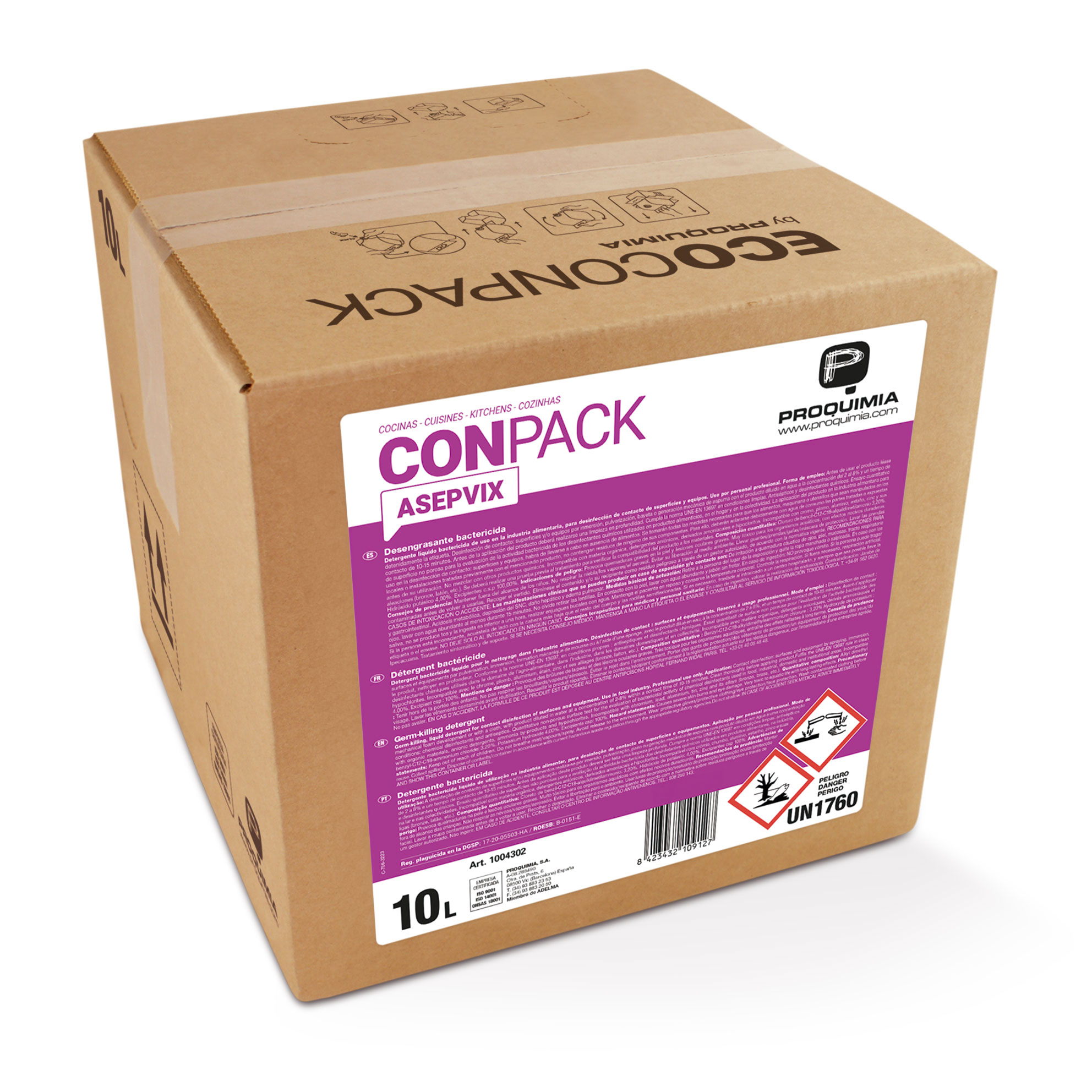 CONPACK ASEPVIX 10L - CARTON DE 10L -AS (CUIASEP010)