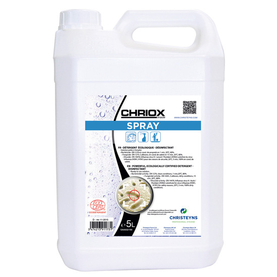 CHRIOX SPRAY 5L - ECOCERT LE BIDON DE 5L