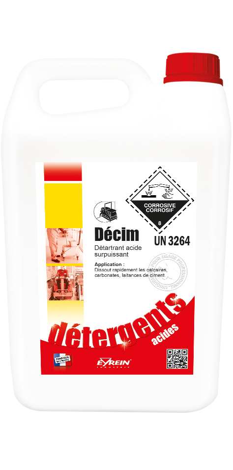 DECIM 5L - DESINCRUSTANT CIMENT LE BIDON DE 5L