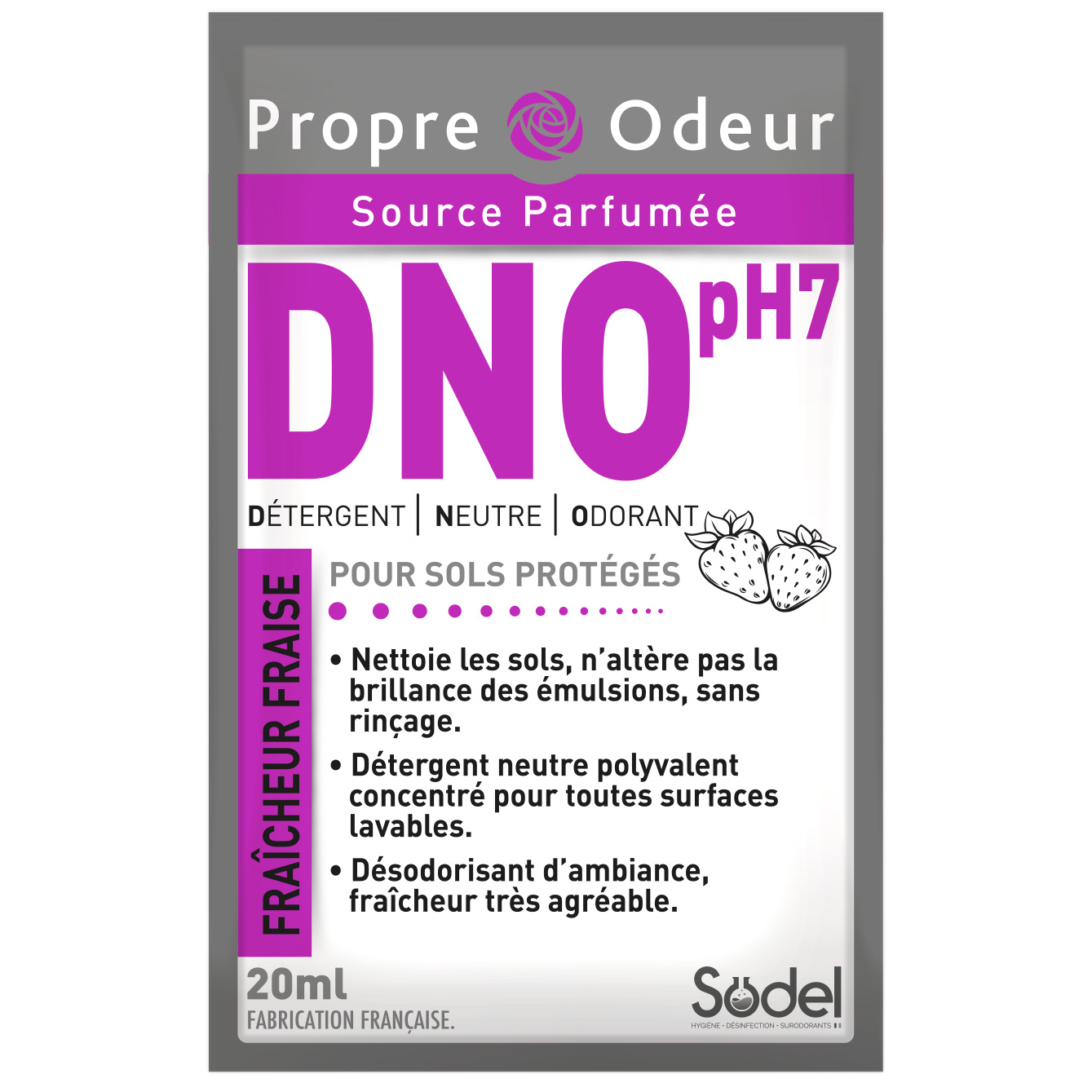 DNO PO FRAISE DOSES 250 - LE CARTON