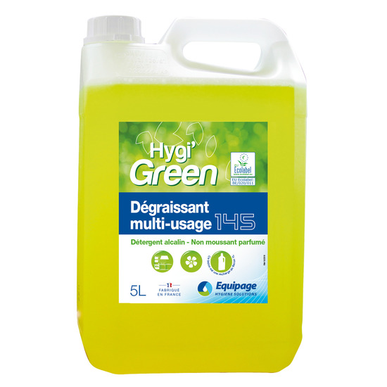 HYGI GREEN DEGRAISSANT MULTI USAGE 5L- 145 ECOLABEL LE BIDON DE 5L