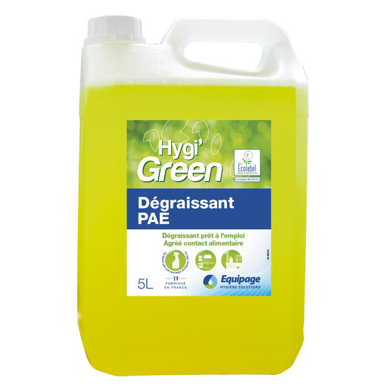 HYGI GREEN DEGRAISSANT PAE 5L - ECOLABEL LE BIDON DE 5L