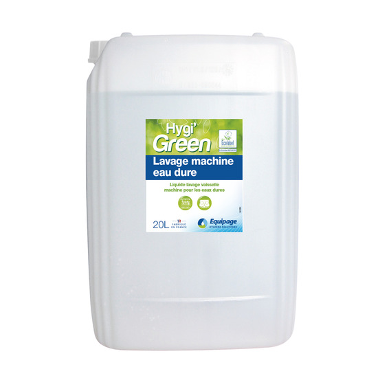 HYGI GREEN LVM EAU DURE - ECOLABEL LE BIDON DE 23KG