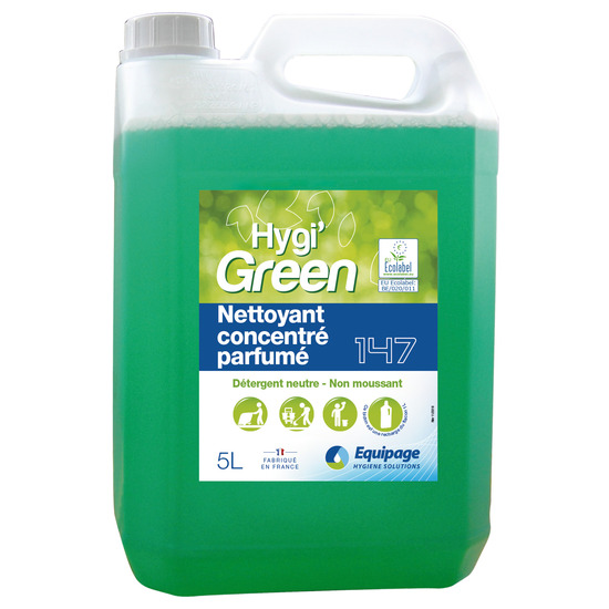 HYGI GREEN NETT. CONC. PARFUME 5L - 147 ECOLABEL LE BIDON DE 5L