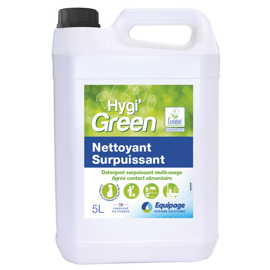 HYGI GREEN NETTOYANT SURPUISSANT 5L - ECOLABEL LE BIDON DE 5L