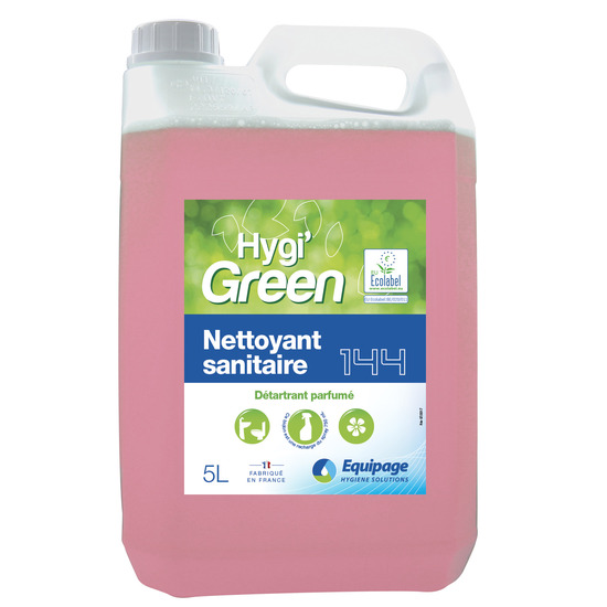 HYGI GREEN NETTOYANT SANITAIRE 5L - 144 ECOLABEL LE BIDON DE 5L