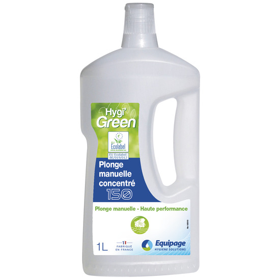 HYGI GREEN PLONGE MANUELLE CONC. 1L - 150 ECOLABEL LE LITRE