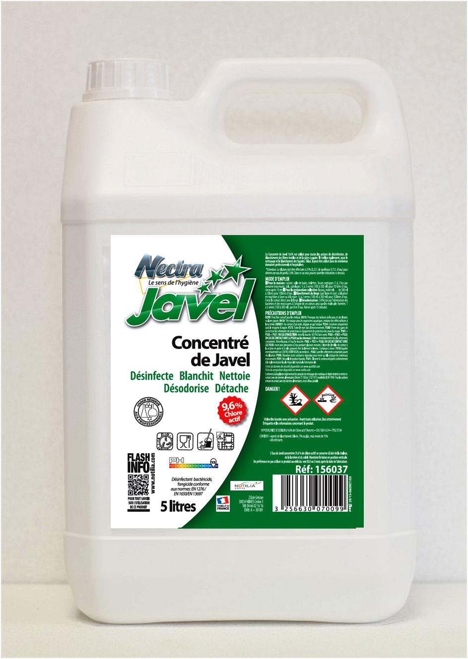 JAVEL 5L - 36/9.6%  LE BIDON DE 5L