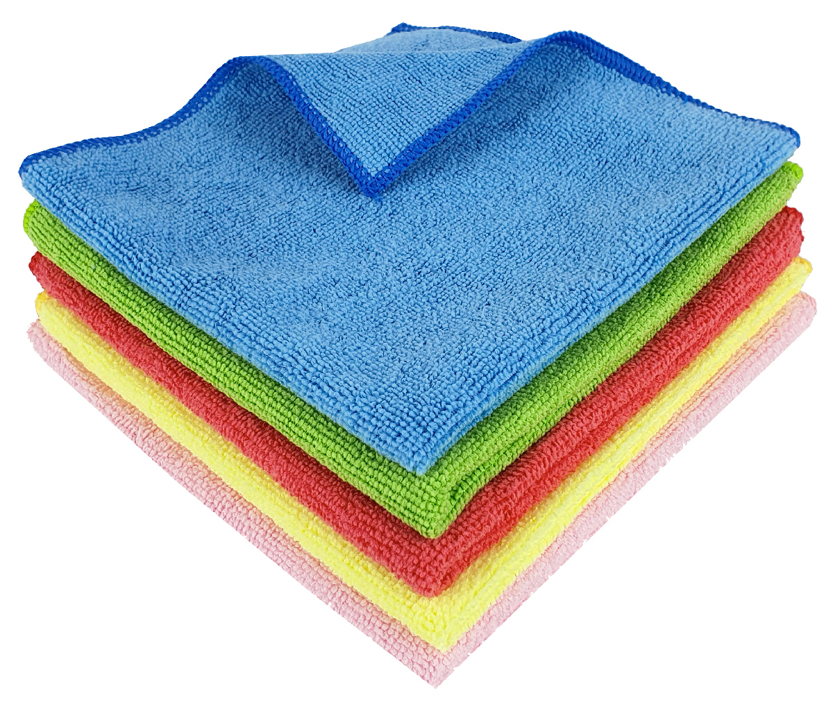 LAVETTE MICROFIBRE BLEUE - LE PAQUET DE 5