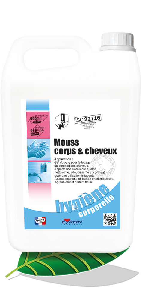 MOUSS CORPS ET CHEVEUX 5L - LE BIDON DE 5L